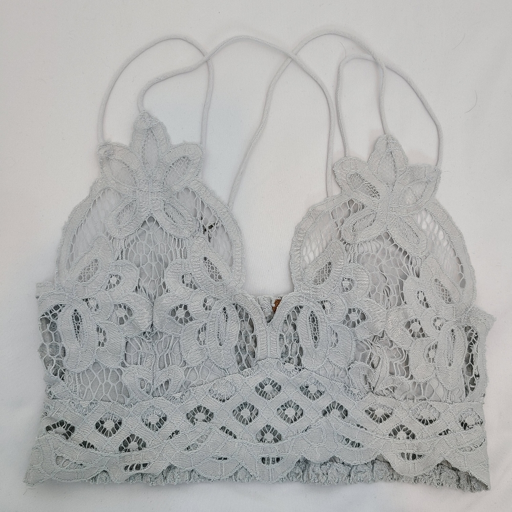 Free People One Adella Bralette, Stone, size Small